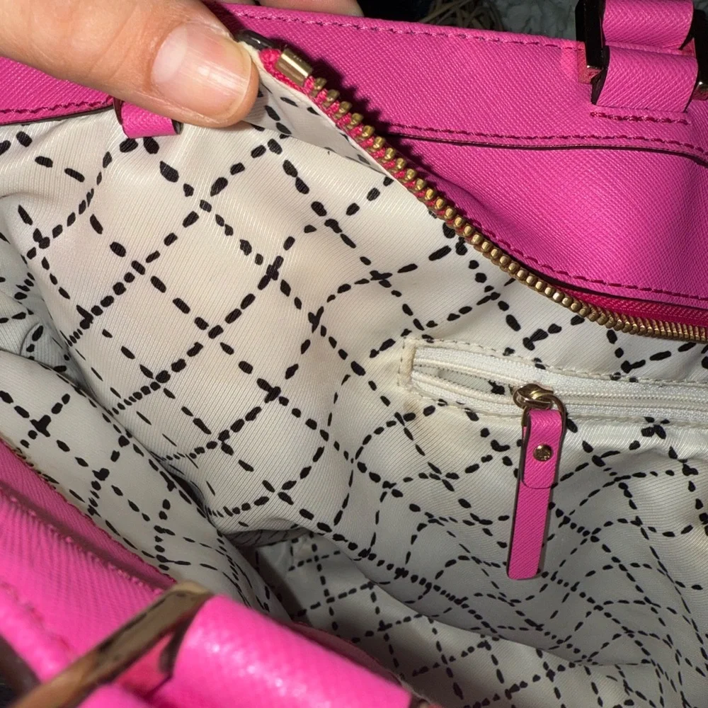 👜 Kate Spade New York Saffiano Leather Tote – Hot Pink 💖 - Picture 7 of 14